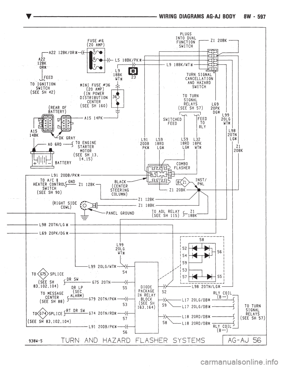 CHEVROLET PLYMOUTH ACCLAIM 1993  Service Manual 