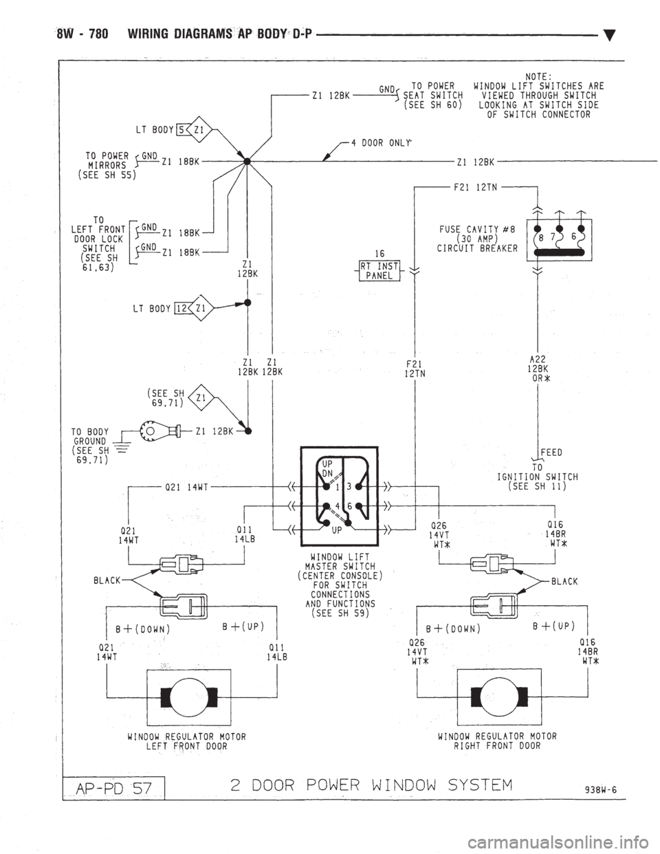 CHEVROLET PLYMOUTH ACCLAIM 1993  Service Manual 