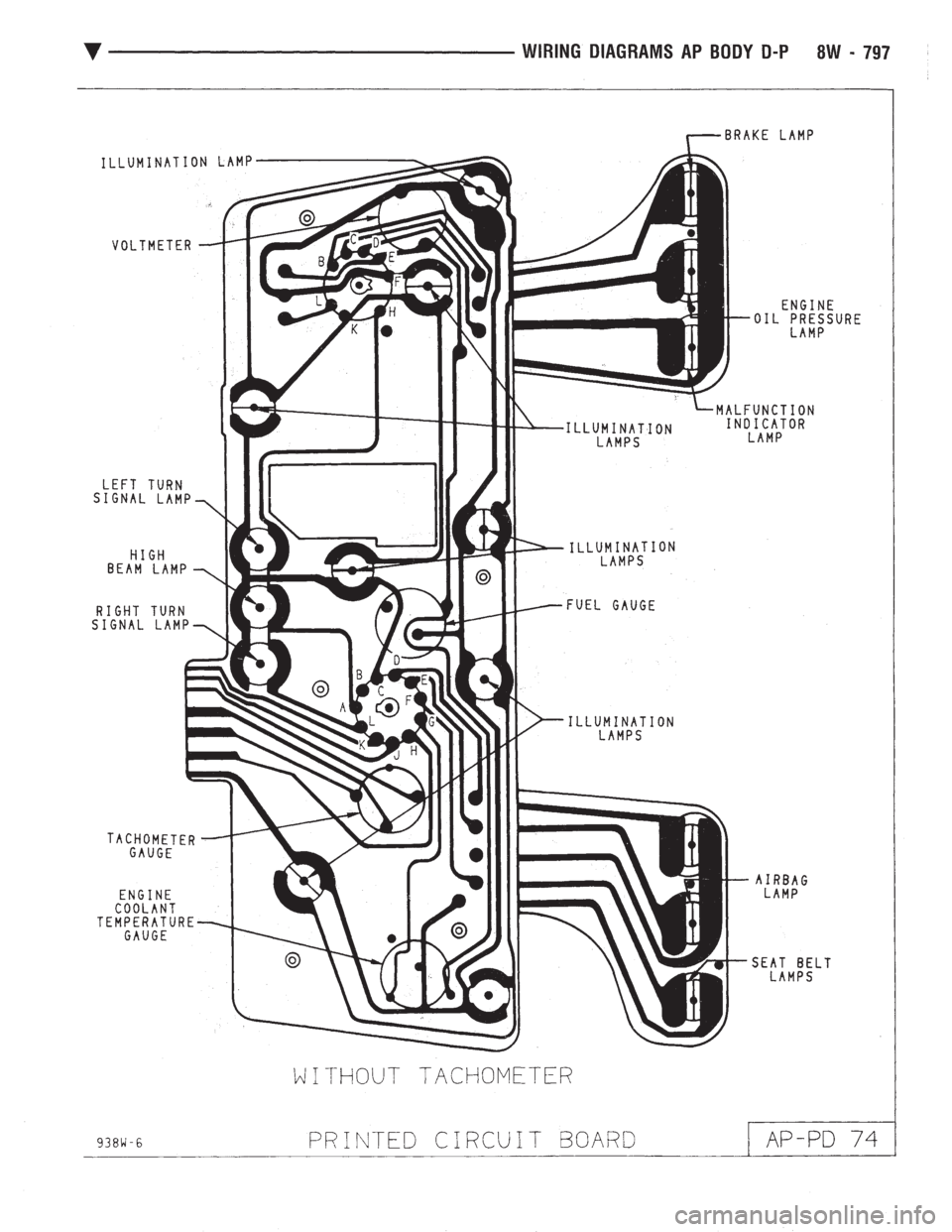CHEVROLET PLYMOUTH ACCLAIM 1993  Service Manual 