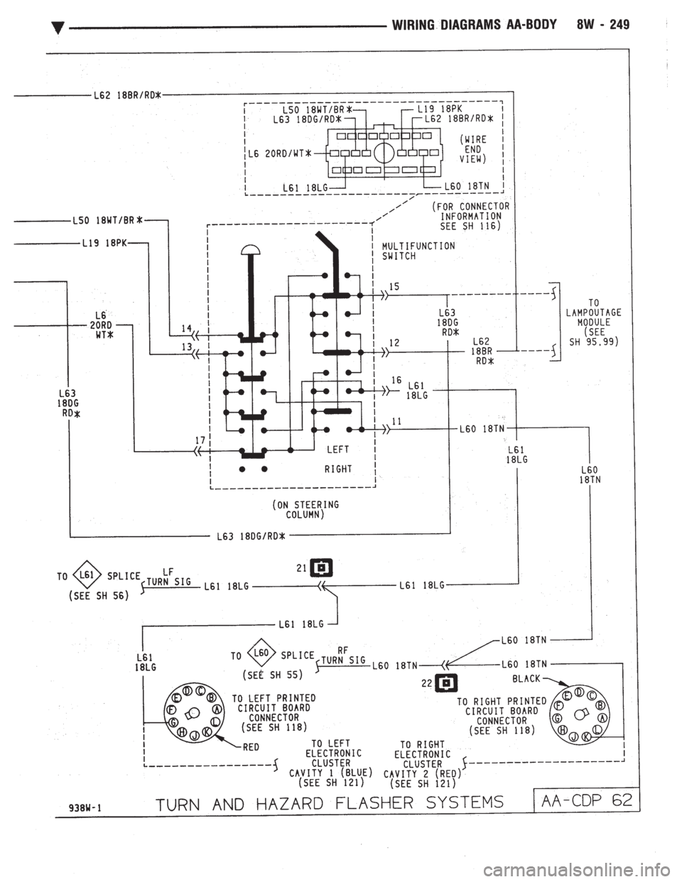 CHEVROLET PLYMOUTH ACCLAIM 1993  Service Manual 