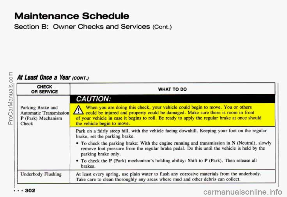 CHEVROLET CAMARO 1993  Owners Manual ProCarManuals.com 