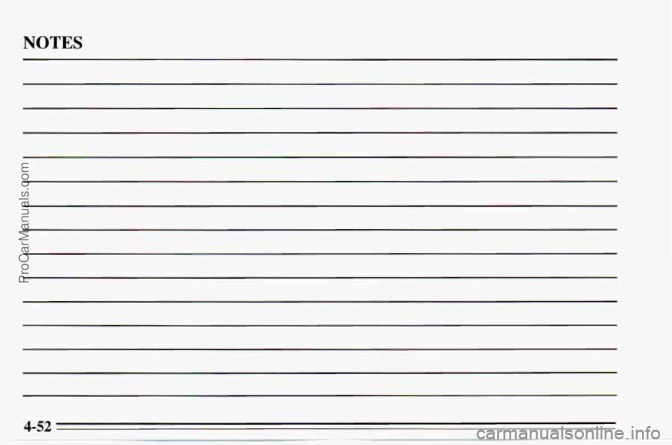 CHEVROLET TRACKER 1995  Owners Manual NOTES 
ProCarManuals.com 