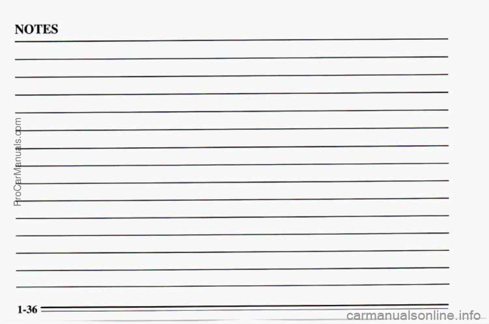 CHEVROLET TRACKER 1995  Owners Manual NOTES 
ProCarManuals.com 