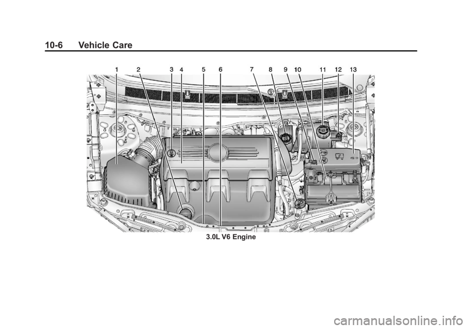 CHEVROLET CAPTIVA SPORT 2013  Owners Manual Black plate (6,1)Chevrolet Captiva Sport Owner Manual - 2013 - crc - 11/12/12
10-6 Vehicle Care
3.0L V6 Engine 
