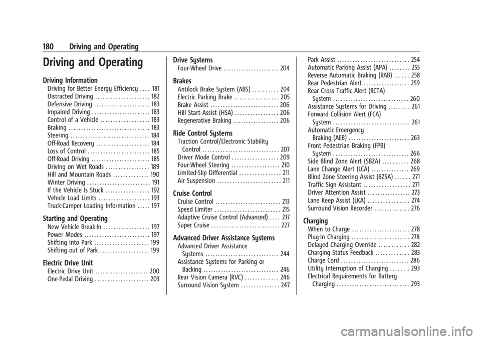 CHEVROLET SILVERADO EV 2024 Owners Manual Chevrolet Silverado EV Owner Manual (GMNA-Localizing-U.S./Canada-
16702912) - 2024 - CRC - 1/17/23
180 Driving and Operating
Driving and Operating
Driving Information
Driving for Better Energy Efficie CHEVROLET SILVERADO EV 2024 Owners Manual Chevrolet Silverado EV Owner Manual (GMNA-Localizing-U.S./Canada-
16702912) - 2024 - CRC - 1/17/23
180 Driving and Operating
Driving and Operating
Driving Information
Driving for Better Energy Efficie