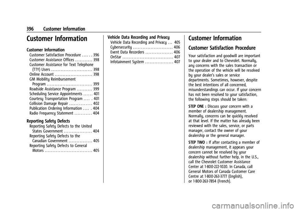 CHEVROLET SILVERADO EV 2024 Owners Manual Chevrolet Silverado EV Owner Manual (GMNA-Localizing-U.S./Canada-
16702912) - 2024 - CRC - 1/13/23
396 Customer Information
Customer Information
Customer Information
Customer Satisfaction Procedure . CHEVROLET SILVERADO EV 2024 Owners Manual Chevrolet Silverado EV Owner Manual (GMNA-Localizing-U.S./Canada-
16702912) - 2024 - CRC - 1/13/23
396 Customer Information
Customer Information
Customer Information
Customer Satisfaction Procedure .