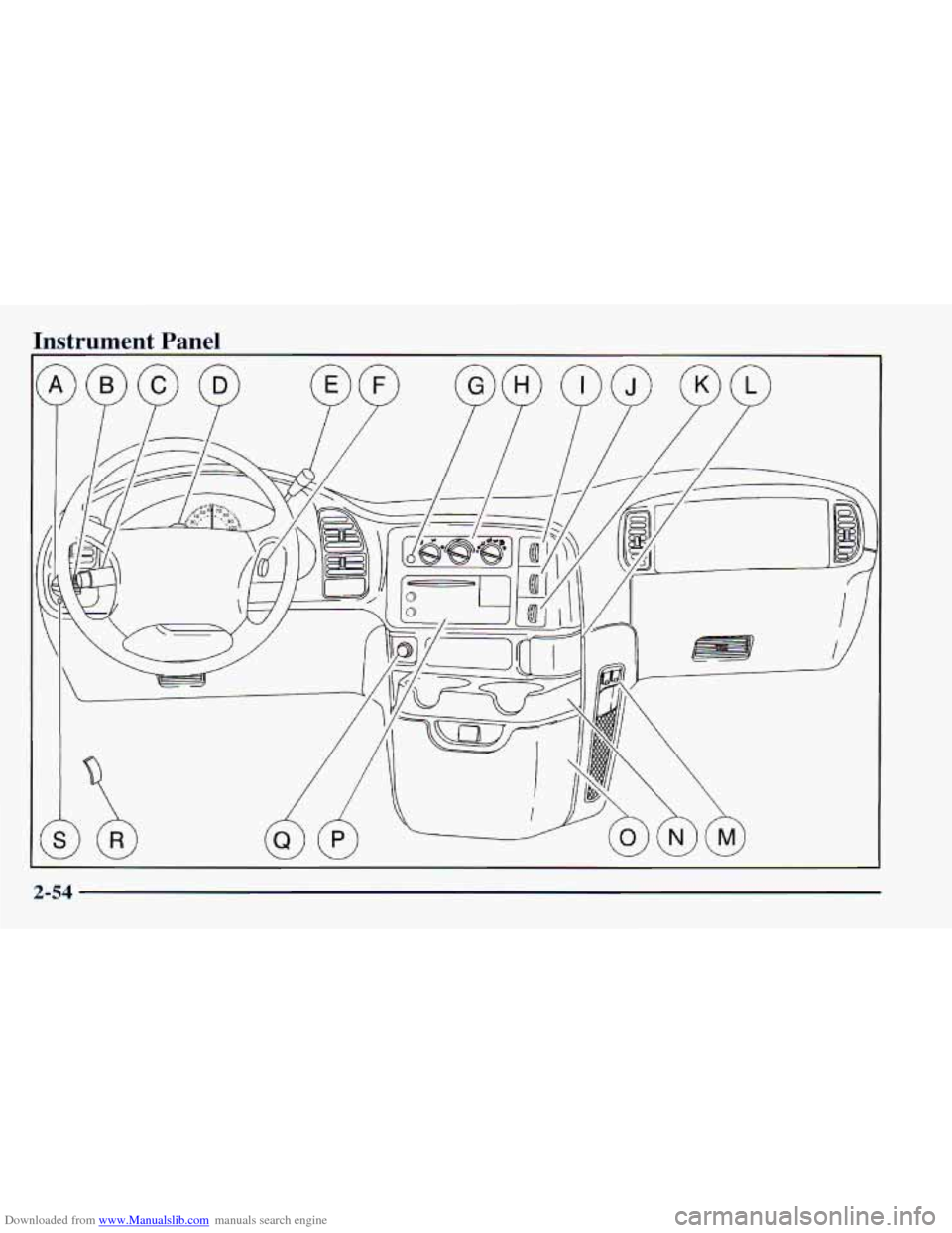 CHEVROLET ASTRO 1998 2.G Owners Manual Downloaded from www.Manualslib.com manuals search engine Instrument  Panel 
2 !-54   