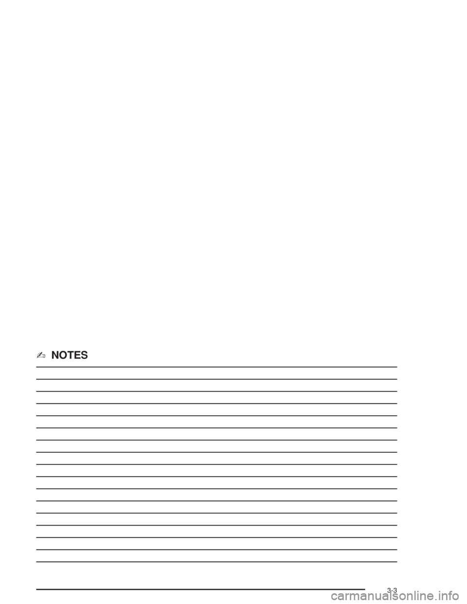 CHEVROLET AVALANCHE 2004 1.G Owners Manual ✍NOTES
3-3 