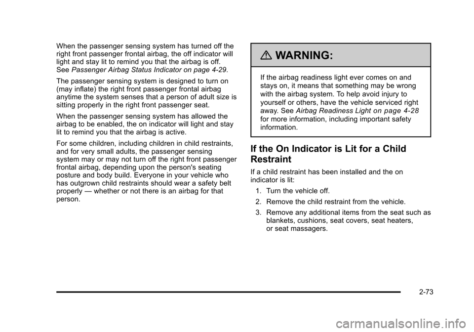 CHEVROLET AVALANCHE 2010 2.G Owners Manual 