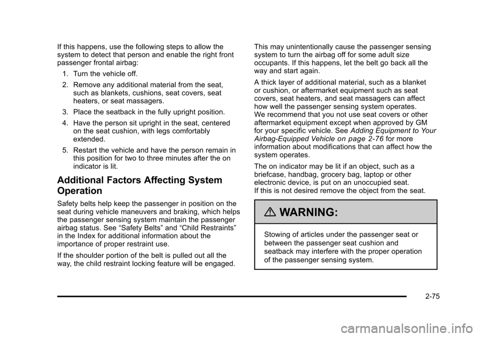 CHEVROLET AVALANCHE 2010 2.G Owners Manual 