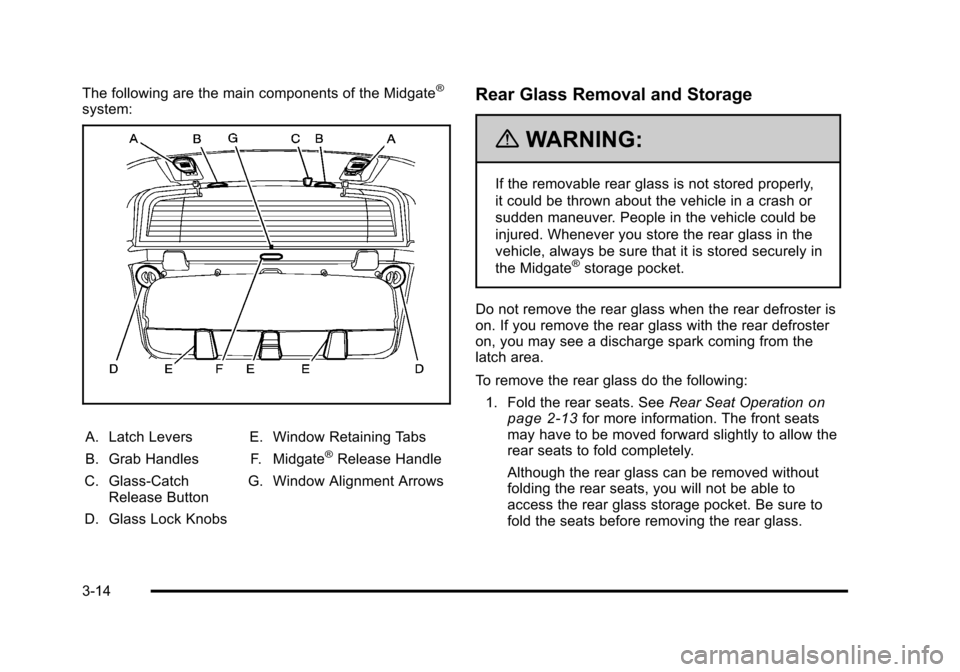 CHEVROLET AVALANCHE 2010 2.G Owners Manual 