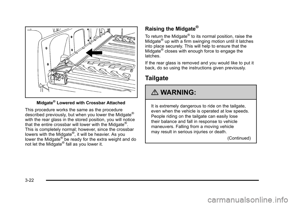 CHEVROLET AVALANCHE 2010 2.G Owners Manual 