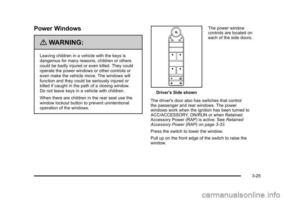 CHEVROLET AVALANCHE 2010 2.G Owners Manual 