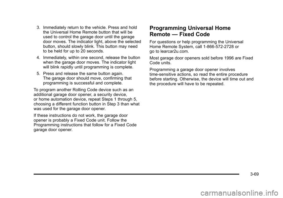 CHEVROLET AVALANCHE 2010 2.G Owners Manual 