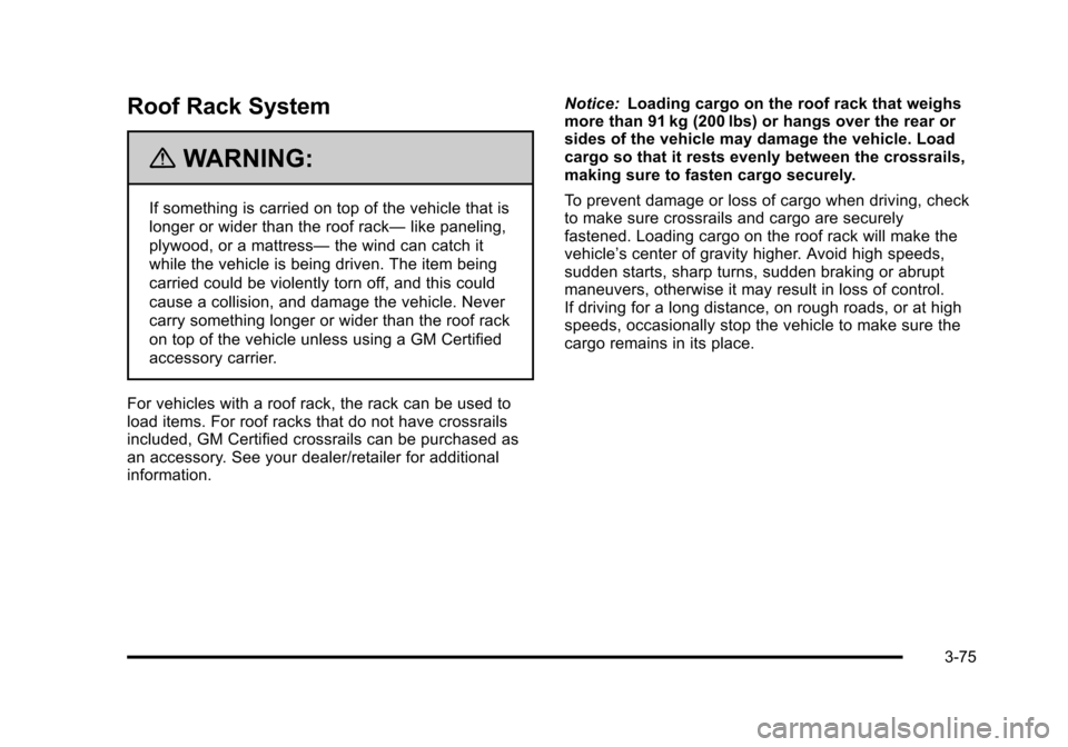CHEVROLET AVALANCHE 2010 2.G Owners Manual 