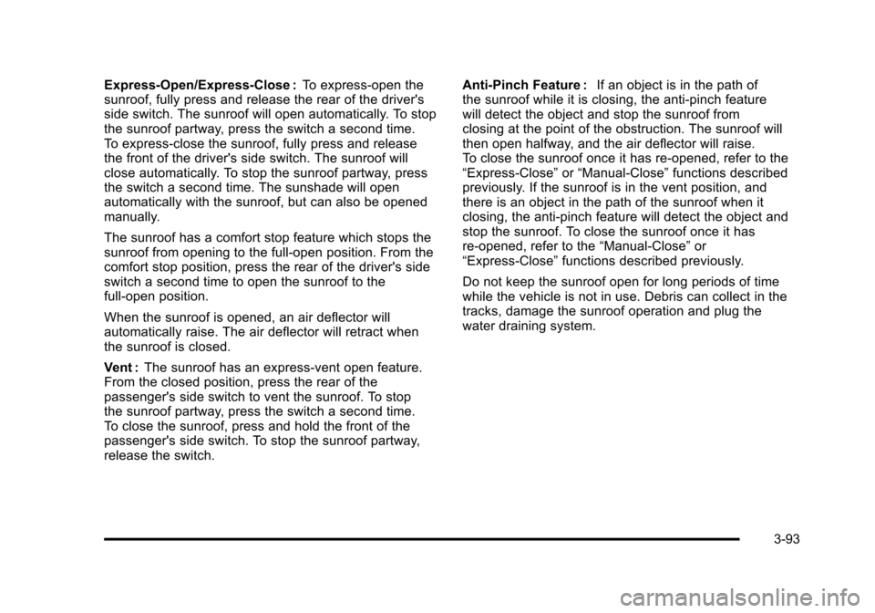 CHEVROLET AVALANCHE 2010 2.G Owners Manual 
