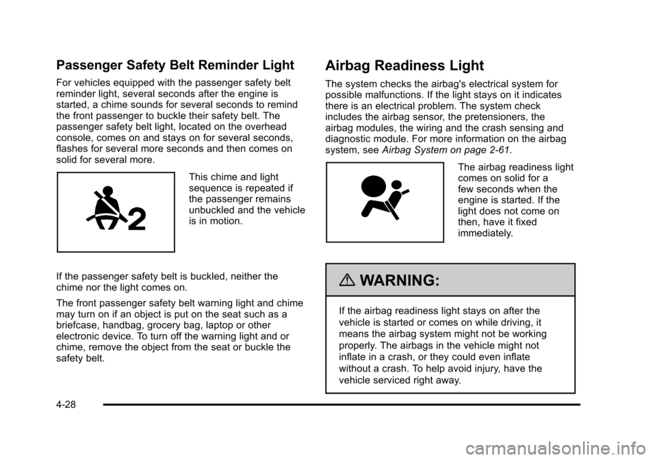 CHEVROLET AVALANCHE 2010 2.G Owners Manual 