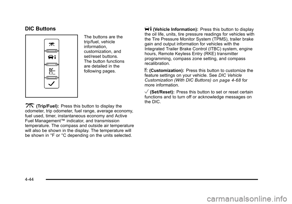 CHEVROLET AVALANCHE 2010 2.G Owners Manual 