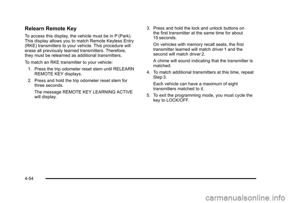 CHEVROLET AVALANCHE 2010 2.G Owners Manual 