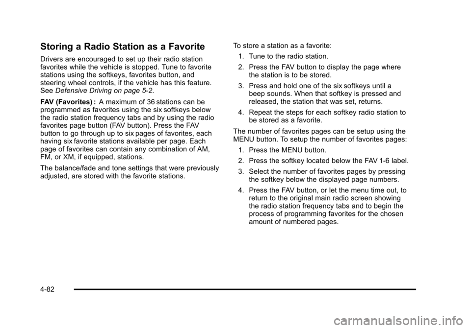 CHEVROLET AVALANCHE 2010 2.G Owners Manual 