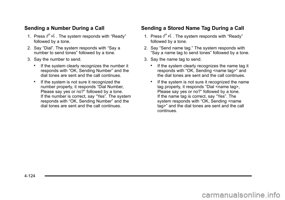 CHEVROLET AVALANCHE 2010 2.G Owners Manual 