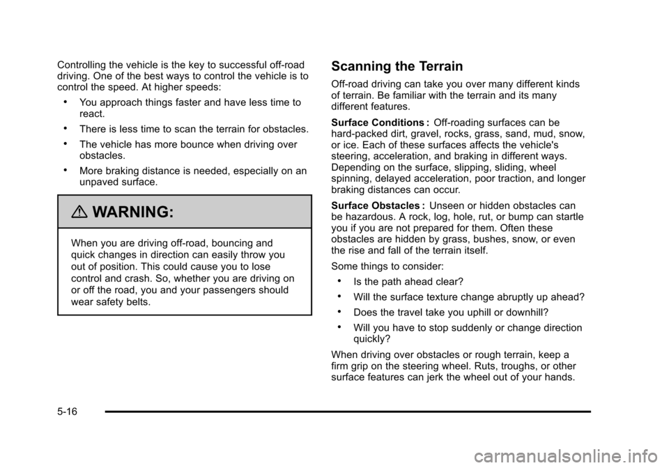 CHEVROLET AVALANCHE 2010 2.G Owners Manual 
