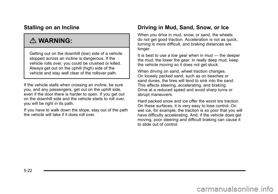 CHEVROLET AVALANCHE 2010 2.G Owners Manual 