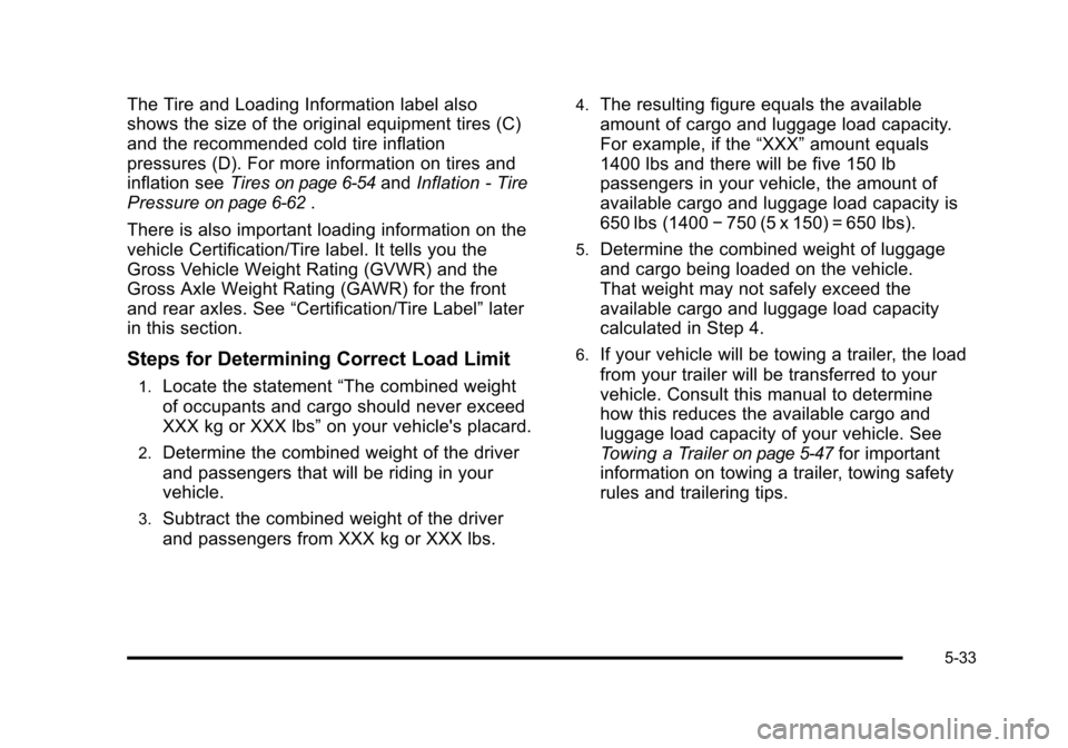 CHEVROLET AVALANCHE 2010 2.G Owners Manual 