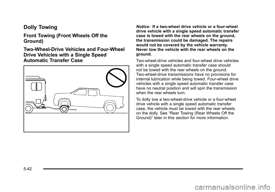 CHEVROLET AVALANCHE 2010 2.G Owners Manual 