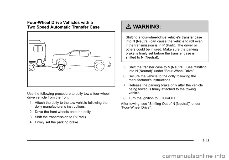 CHEVROLET AVALANCHE 2010 2.G Owners Manual 