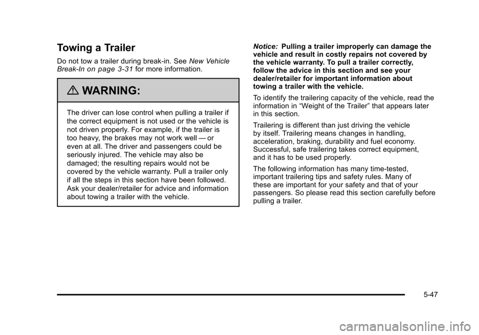 CHEVROLET AVALANCHE 2010 2.G Owners Manual 