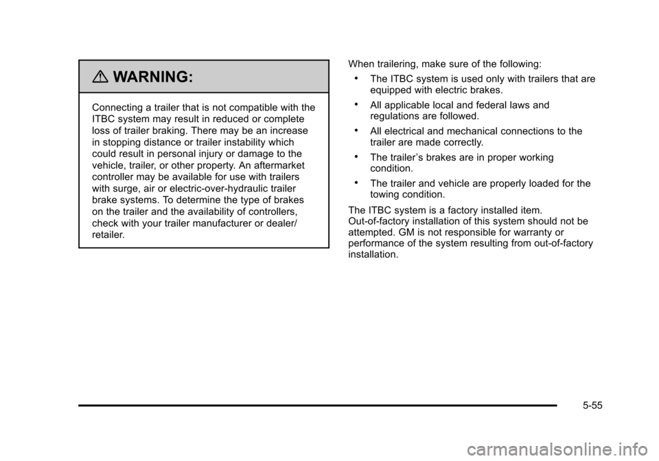 CHEVROLET AVALANCHE 2010 2.G Owners Manual 