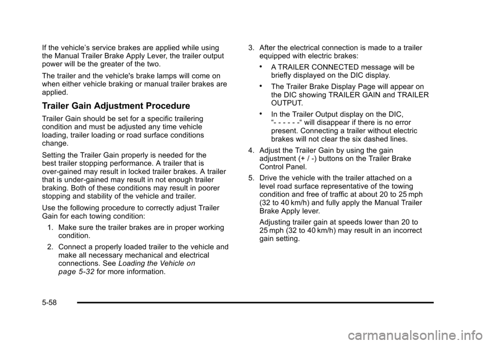 CHEVROLET AVALANCHE 2010 2.G Owners Manual 
