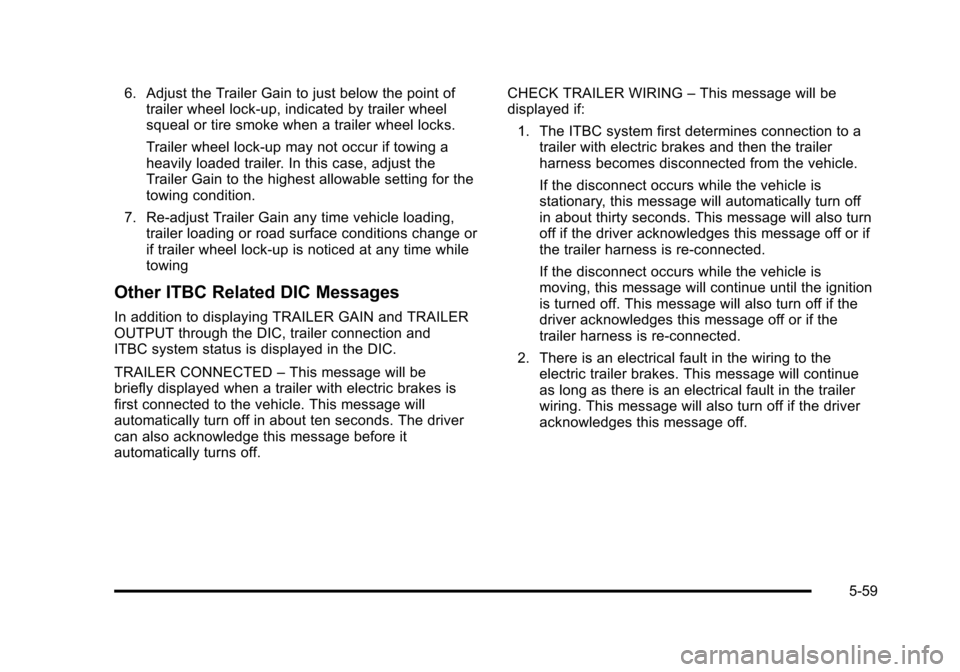 CHEVROLET AVALANCHE 2010 2.G Owners Manual 