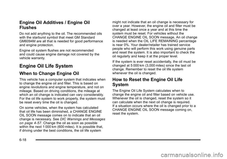 CHEVROLET AVALANCHE 2010 2.G Owners Manual 