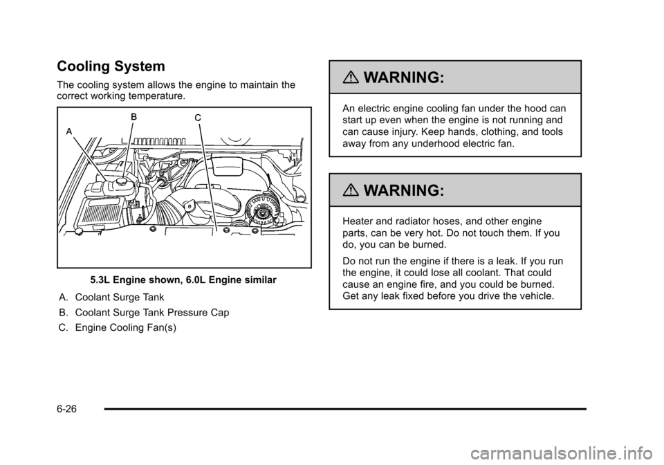 CHEVROLET AVALANCHE 2010 2.G Owners Manual 