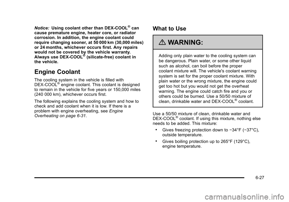 CHEVROLET AVALANCHE 2010 2.G Owners Manual 
