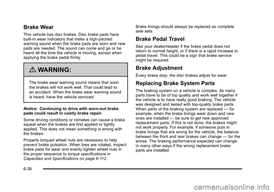CHEVROLET AVALANCHE 2010 2.G Owners Manual 