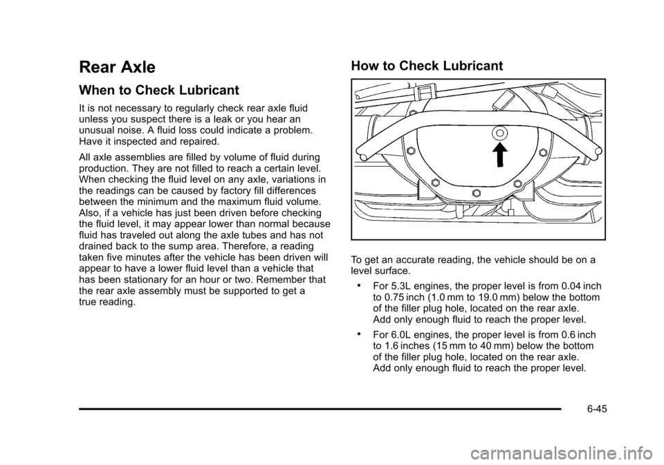 CHEVROLET AVALANCHE 2010 2.G Owners Manual 