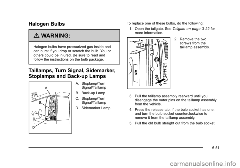 CHEVROLET AVALANCHE 2010 2.G Owners Manual 