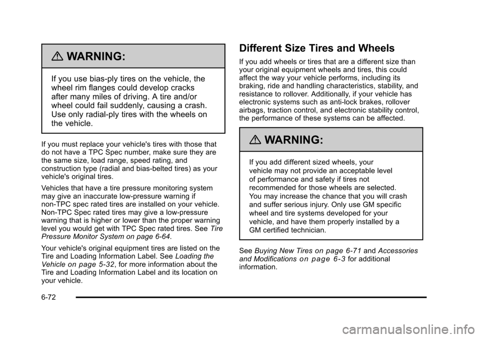 CHEVROLET AVALANCHE 2010 2.G Owners Manual 