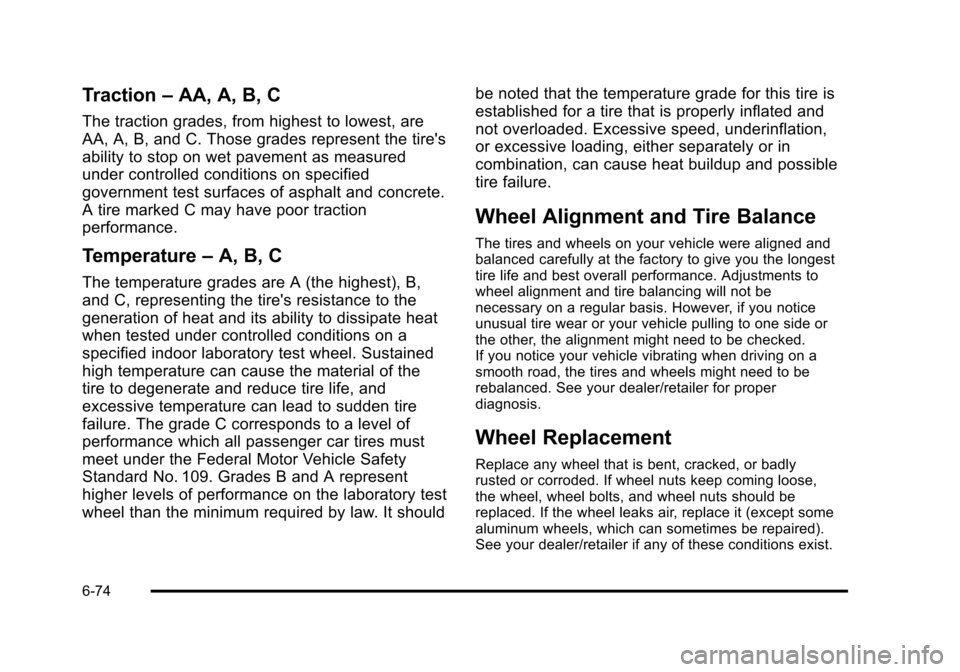 CHEVROLET AVALANCHE 2010 2.G Owners Manual 