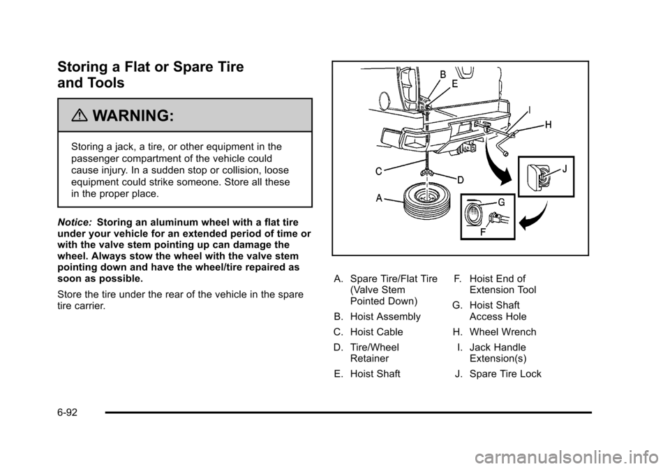 CHEVROLET AVALANCHE 2010 2.G Owners Manual 