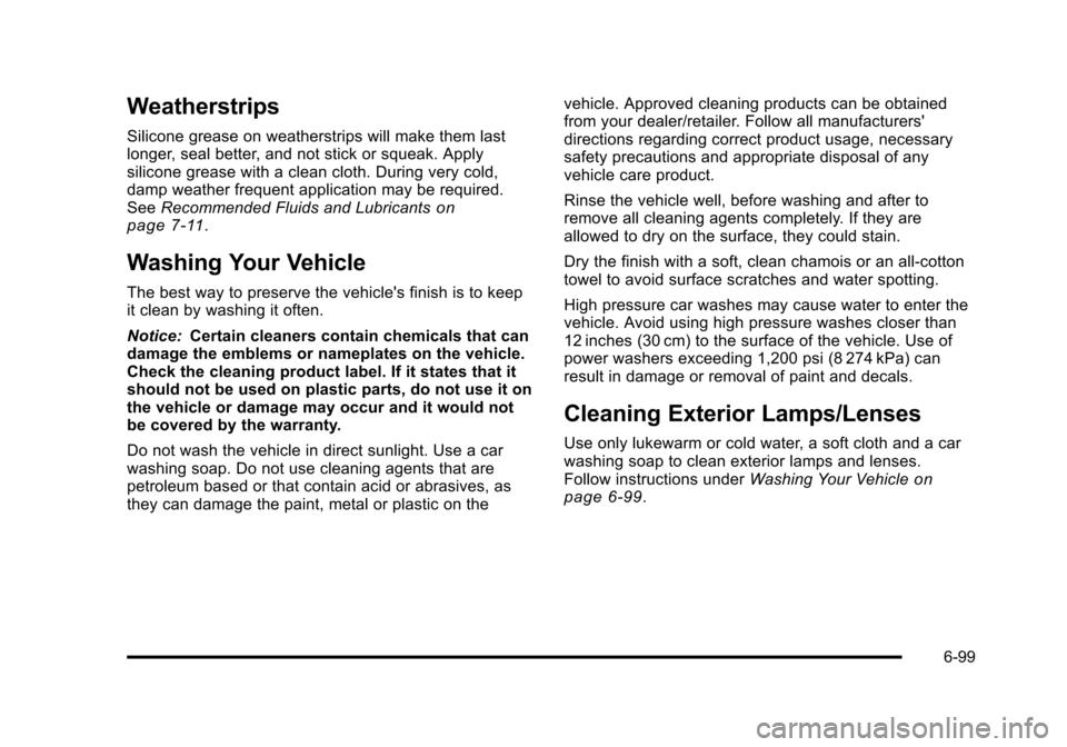 CHEVROLET AVALANCHE 2010 2.G Owners Manual 