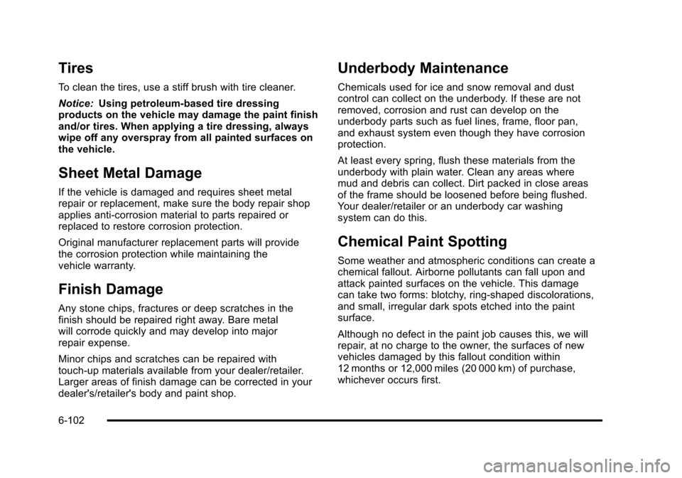CHEVROLET AVALANCHE 2010 2.G Owners Manual 