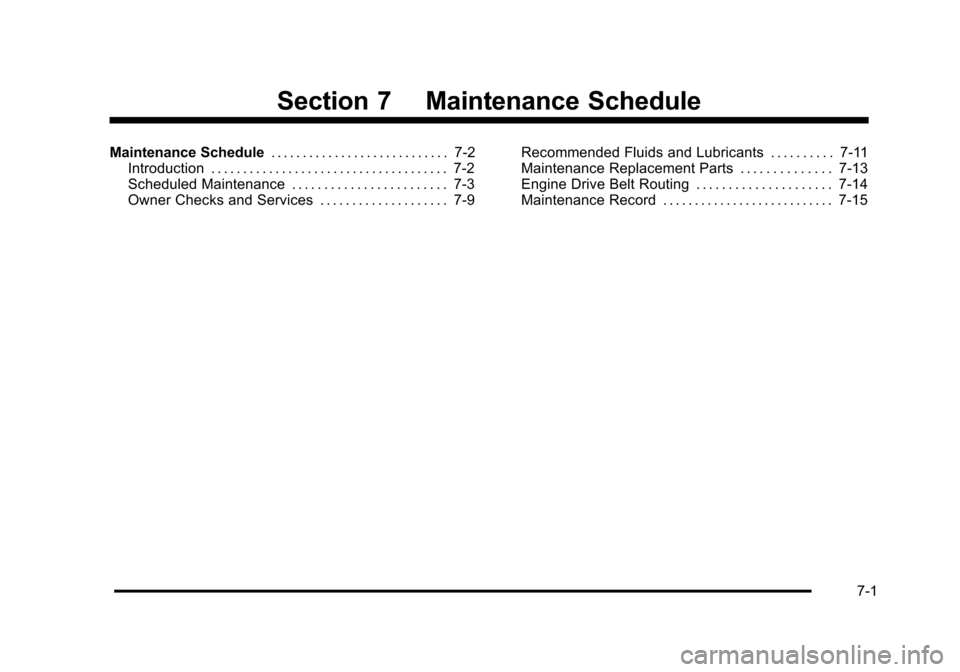 CHEVROLET AVALANCHE 2010 2.G Owners Manual 