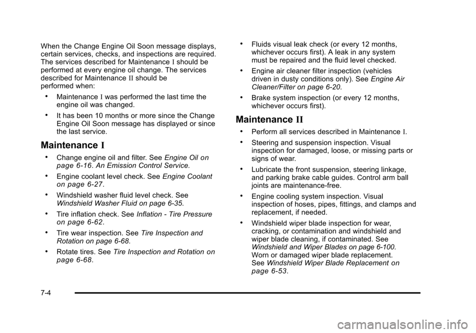 CHEVROLET AVALANCHE 2010 2.G Owners Manual 