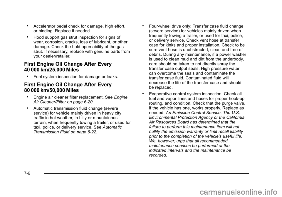 CHEVROLET AVALANCHE 2010 2.G Owners Manual 