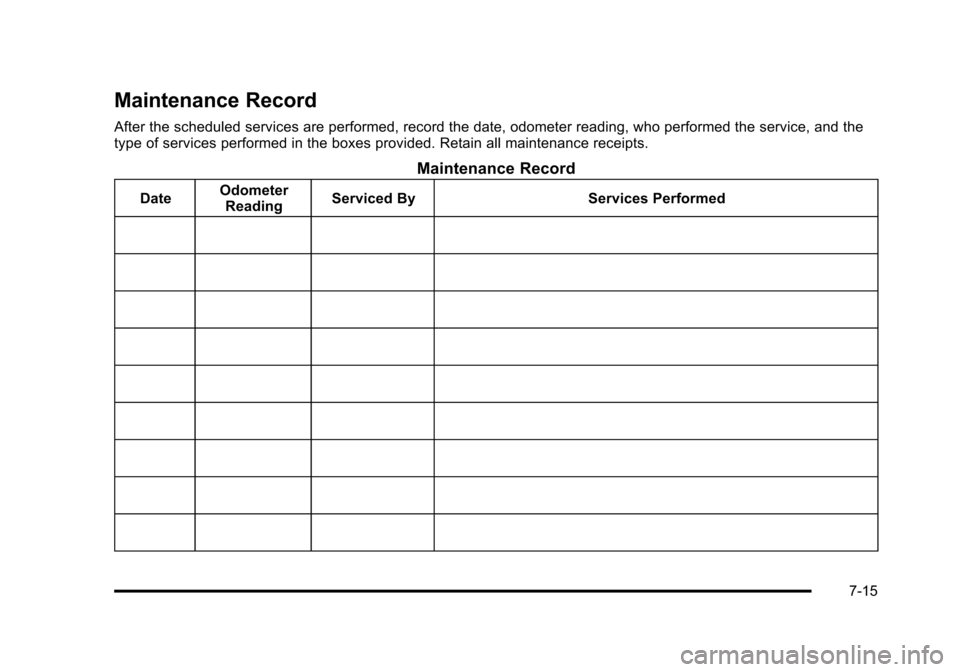 CHEVROLET AVALANCHE 2010 2.G Owners Manual 