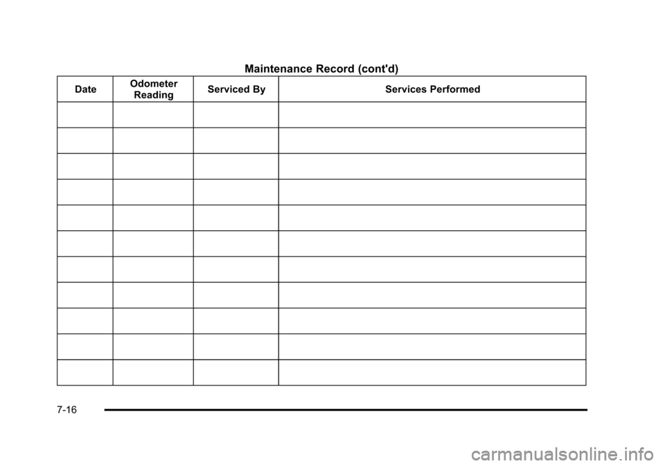 CHEVROLET AVALANCHE 2010 2.G Owners Manual 